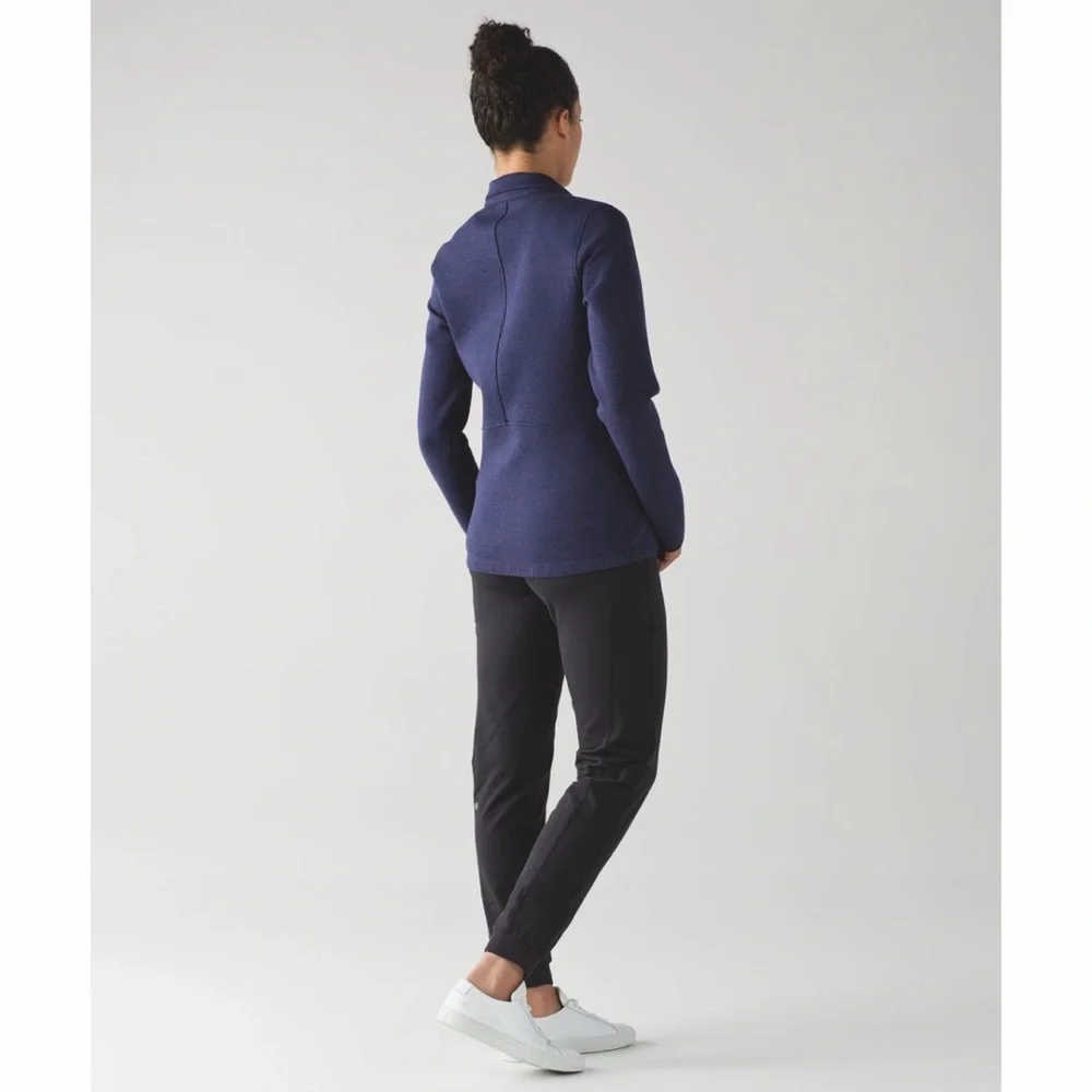 Lululemon Insculpt Jacket Heathered Deep Indigo Sz 4